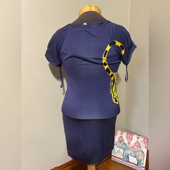 Diane Von Furstenberg Mini Dress Size 4 Silk Jersey Tiger Print - Picture 4 of 9